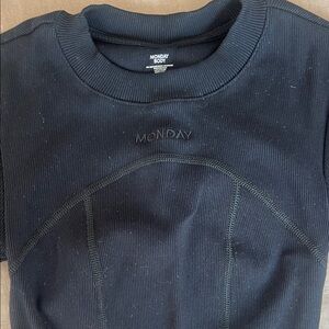 Monday Swimwear Black Short Sleeve Tee